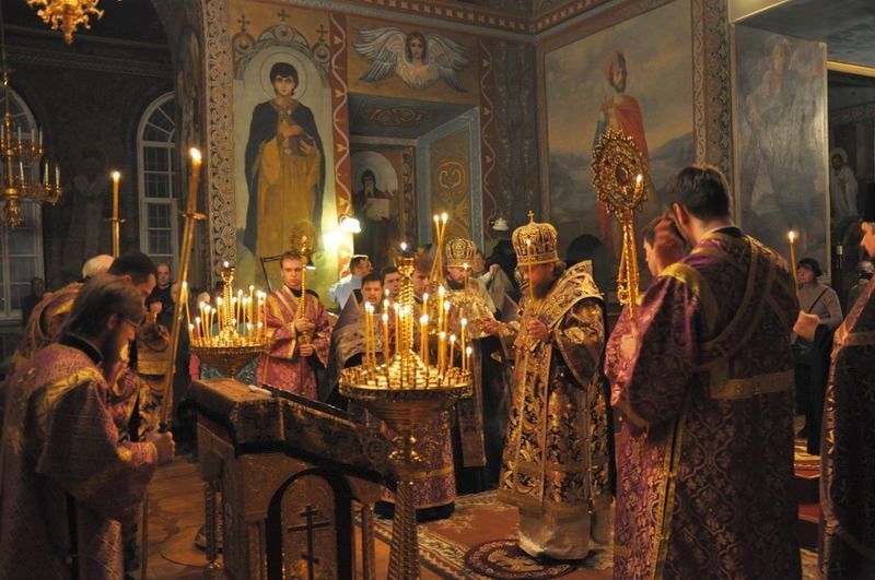 Епископ Боярский Феодосий совершил всенощное бдение накануне Недели Торжества Православия