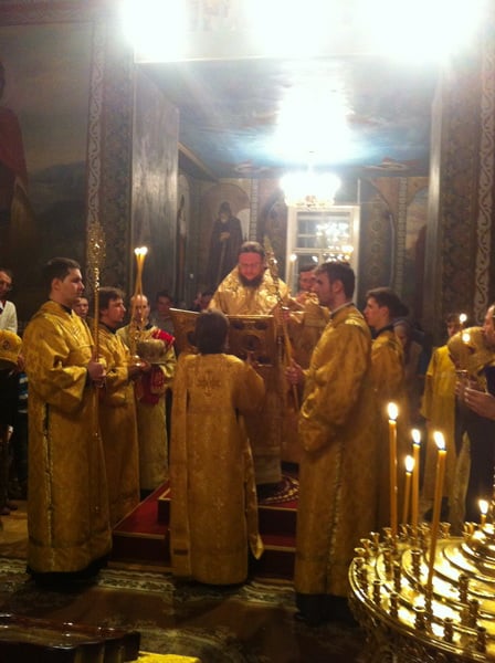 Епископ Боярский Феодосий совершил всенощное бдение накануне Прощенного воскресенья