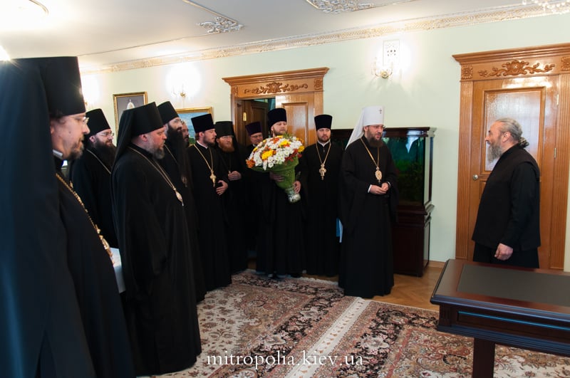 Єпископ Боярський Феодосій взяв участь у привітанні Місцеблюстителя Київської митрополичої кафедри з Днем тезоіменитства