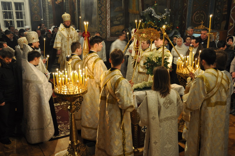 Єпископ Боярський Феодосій звершив всенічне бдіння напередодні свята Різдва Христового