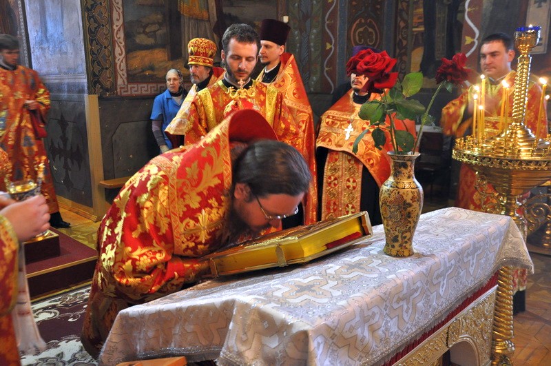 Епископ Боярский Феодосий совершил всенощное бдение накануне Недели 5-й по Пасхе
