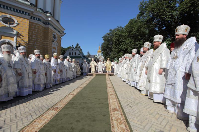 Епископ Боярский Феодосий сослужил Предстоятелю УПЦ в день годовщины со дня кончины Блаженнейшего Митрополита Владимира