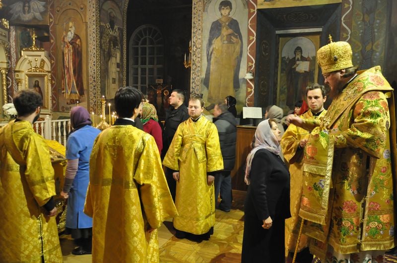 Епископ Боярский Феодосий совершил всенощное бдение накануне Недели 26-й по Пятидесятнице