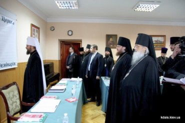 Епископ Боярский Феодосий принял участие в итоговом заседании Ученого совета КДА в первом полугодии