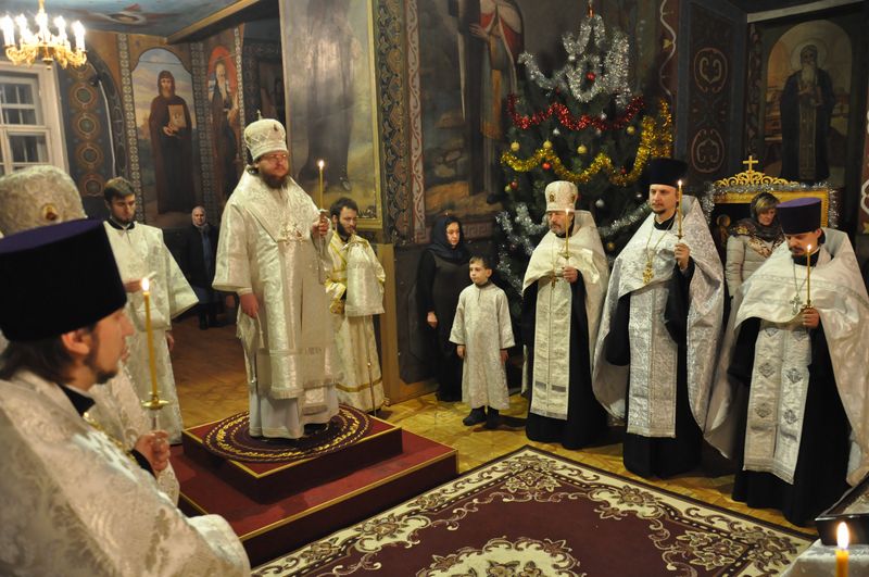 Епископ Боярский Феодосий совершил всенощное бдение накануне Недели 32-й по Пятидесятнице, по Рождестве Христовом