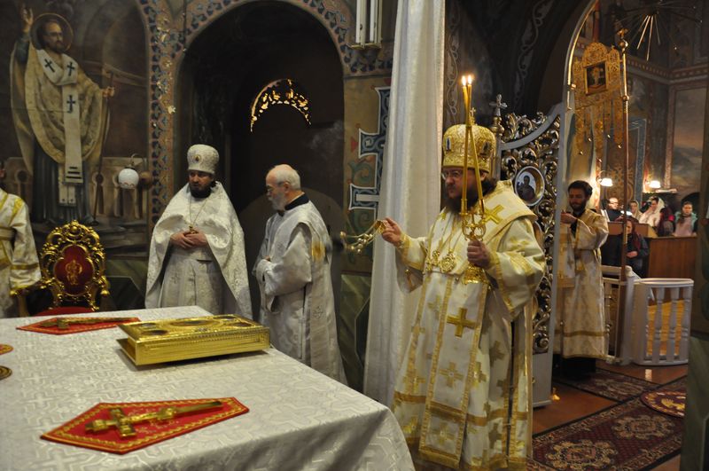Епископ Боярский Феодосий совершил Божественную литургию в день Обрезания Господня