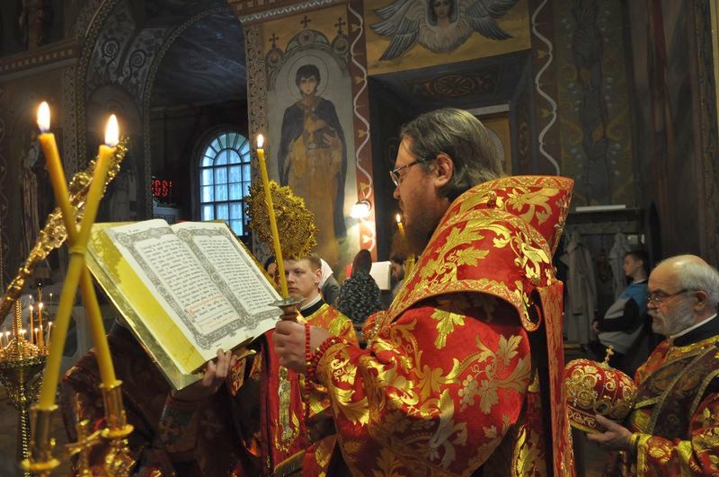 Епископ Боярский Феодосий совершил всенощное бдение накануне Недели 3-й по Пасхе