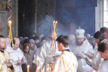 Єпископ Боярський Феодосій звершив Літургію в м’ясопусну батьківську суботу