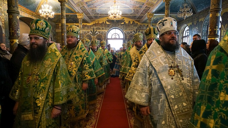 У день пам’яті Собору всіх прпп.Києво-Печерських єпископ Боярський Феодосій співслужив Предстоятелю у Святій Лаврі (+ВІДЕО)