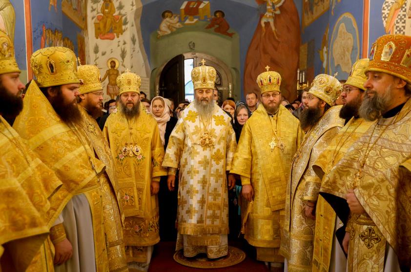 Архієпископ Боярський Феодосій співслужив Предстоятелю при освяченні храму та за Божественною літургією у Києво-Печерській Лаврі (+ВІДЕО)