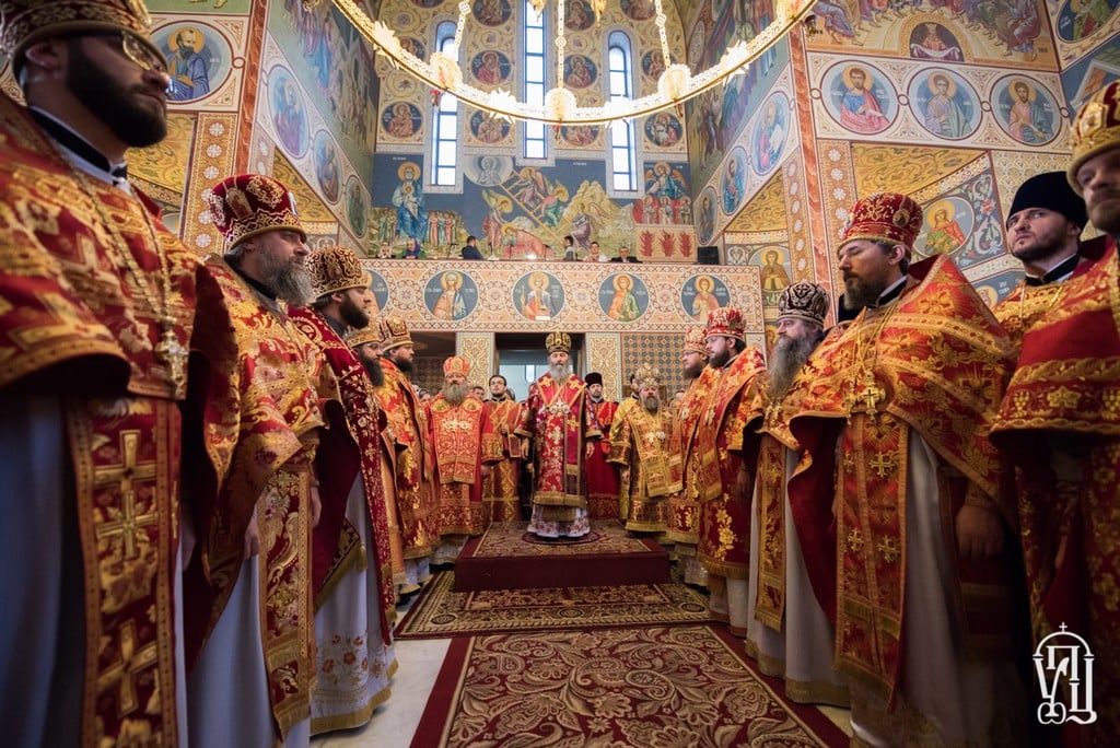 В день пам’яті вмц.Варвари, архієпископ Боярський Феодосій співслужив Предстоятелю у храмі Північного київського вікаріатства (+ВІДЕО)