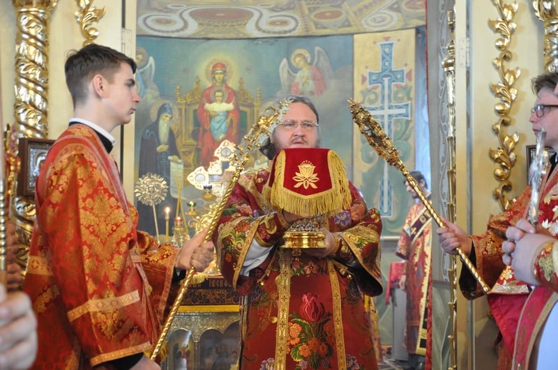 Архиепископ Боярский Феодосий совершил Литургию в Светлый понедельник