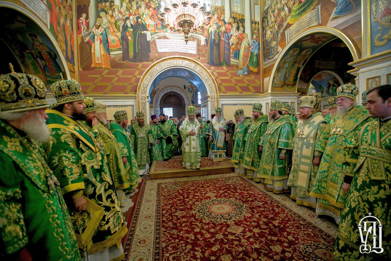 Напередодні дня пам’яті прп.Антонія Печерського архієпископ Боярський Феодосій співслужив Предстоятелю у Києво-Печерській Лаврі