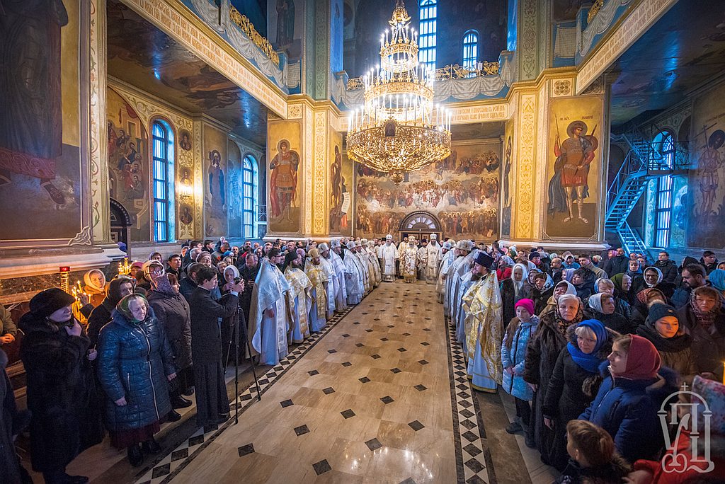 Архиепископ Феодосий сослужил Предстоятелю УПЦ в кафедральном соборе Борисполя (+ВИДЕО)