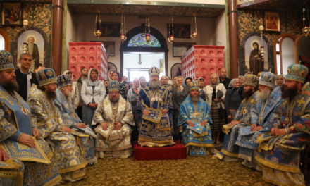 Архиепископ Феодосий принял участие в престольном празднике Ризоположенского монастыря (+ВИДЕО)