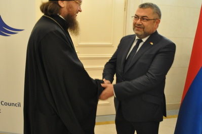 Архиепископ Боярский Феодосий принял участие в приеме посольства Республики Армения