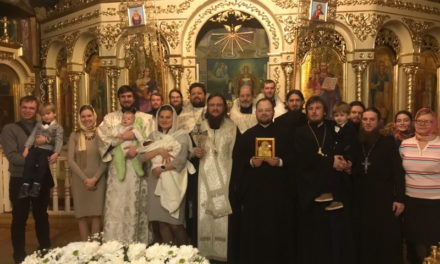 Архієпископ Феодосій звершив хрещення дитини в сім’ї священика