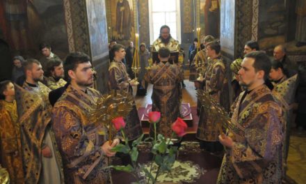 Архиепископ Феодосий совершил Литургию в Неделю Торжества Православия