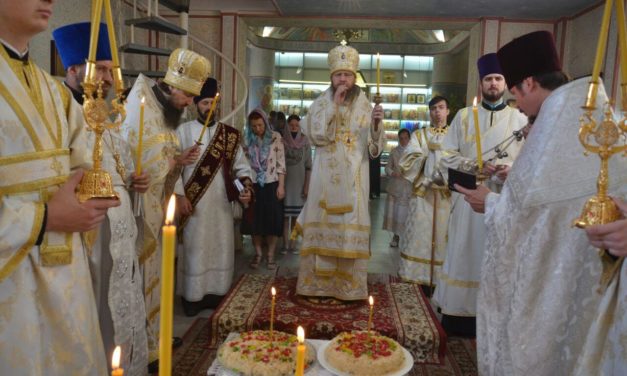 Архієпископ Феодосій звершив заупокійне богослужіння в річницю по представленні монахині Таїсії (Тимошенко)