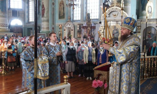 Высокопреосвященнейший архиепископ Феодосий возглавил храмовый праздник Покрова Божией Матери в Смеле
