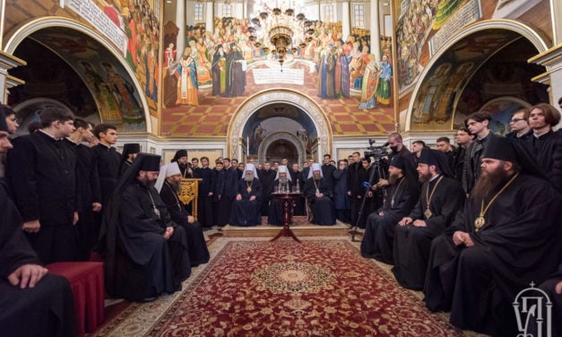 Архиепископ Феодосий принял участие в торжествах по случаю Актового дня Киевских духовных школ