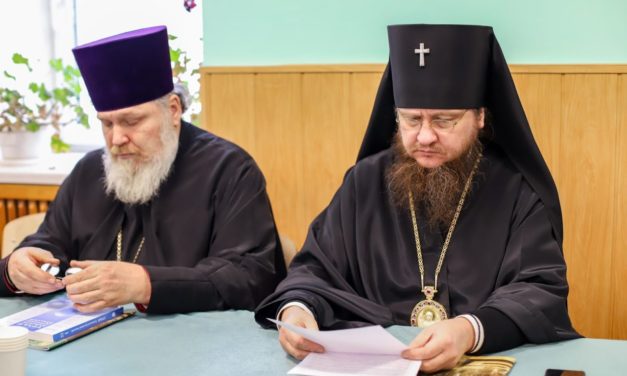 Архиепископ Феодосий принял участие в последнем в этом году заседании Ученого совета КДА