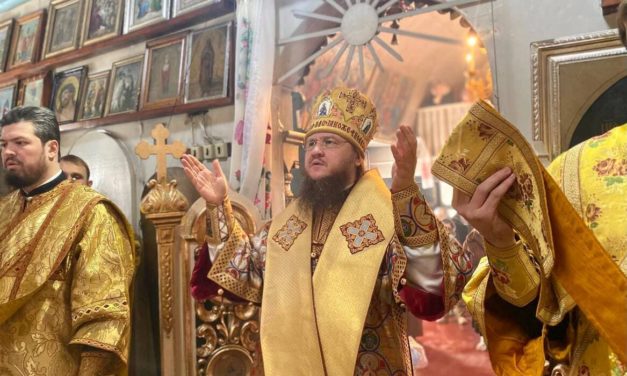 Архиепископ Феодосий совершил Литургию в Преображенском храме Дахновки (Черкассы)