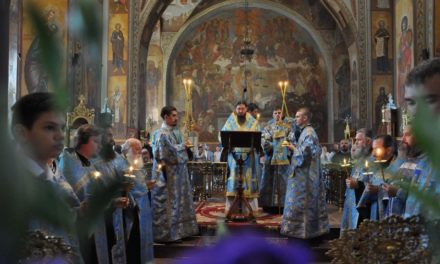 Єпископ Антоній звершив всенічне бдіння з чином поховання Плащаниці Богородиці