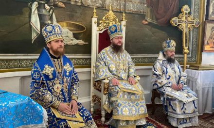 Соборное архиерейское богослужение на престольный праздник Золотоношского Красногорского женского монастыря