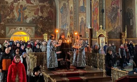 Читання другої частини Великого покаянного канону прп.Андрія Критського в Архангело-Михайлівському кафедральному соборі м.Черкаси