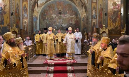 Архиепископ Фастовский Дамиан возглавил всенощное бдение в Архангело-Михайловском кафедральном соборе г.Черкассы