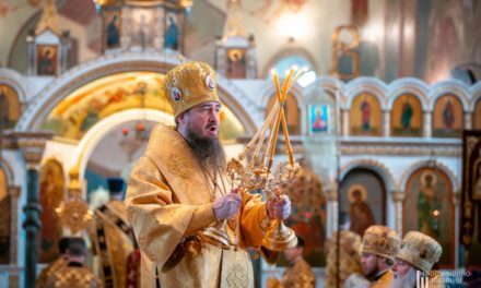 Епископ Антоний совершил Божественную литургию в Архангело-Михайловском кафедральном соборе г.Черкассы