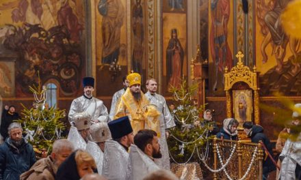 Всенощное бдение накануне Недели 30-й по Пятидесятнице в Архангело-Михайловском кафедральном соборе г.Черкассы