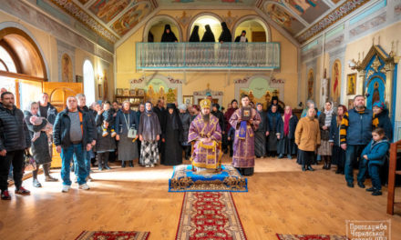 Єпископ Антоній звершив Літургію в скиту Свято-Троїцького Мотронинського монастиря в с. Зам’ятниця