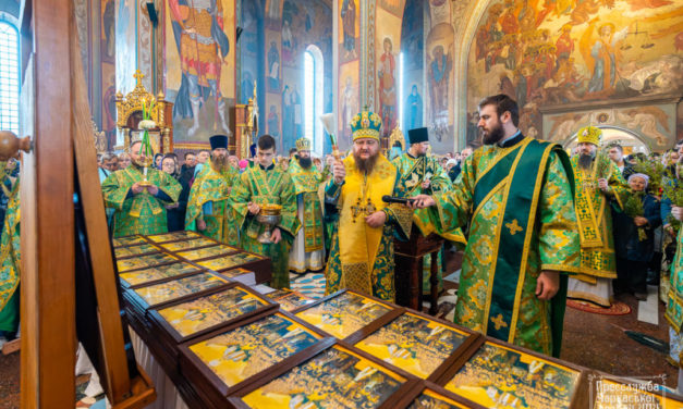 Митрополит Феодосій освятив ікони Собору Черкаських святих для всіх храмів єпархії (+ВІДЕО)