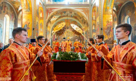 Всенощное бдение накануне Недели Антипасхи в Архангело-Михайловском кафедральном соборе г.Черкассы