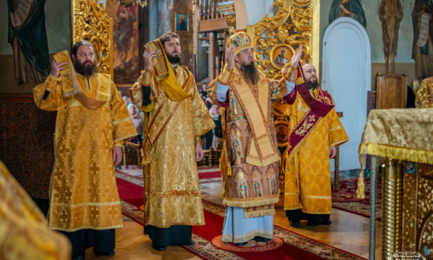 Божественная литургия в Неделю 21-ю по Пятидесятнице в Архангело-Михайловском кафедральном соборе г.Черкассы
