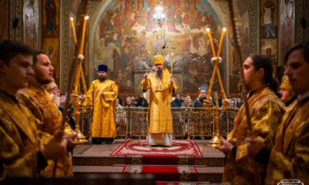 Всенощное бдение накануне Недели святых Праотцов в Архангело-Михайловском кафедральном соборе г.Черкассы