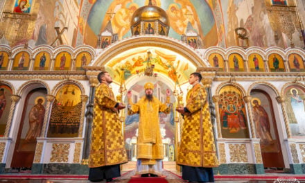 Божественная литургия в Неделю святых Праотец в Архангело-Михайловском кафедральном соборе г.Черкассы