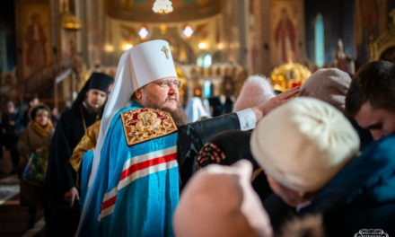 Митрополит Феодосий после 8-месячного перерыва совершил Литургию в кафедральном соборе г.Черкассы (+ВИДЕО)