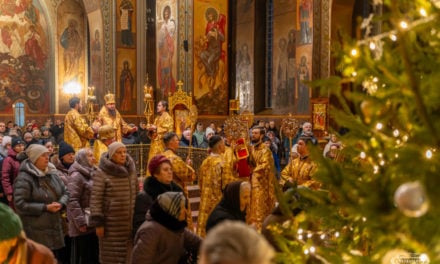 Божественная литургия в Неделю 34-ю по Пятидесятнице в Архангело-Михайловском кафедральном соборе г.Черкассы