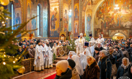 Митрополит Феодосий совершил Литургию в праздник Рождества Христова в кафедральном соборе г.Черкассы (+ВИДЕО)
