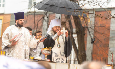 Божественная литургия в праздник Крещения Господня в Архангело-Михайловском кафедральном соборе г. Черкассы