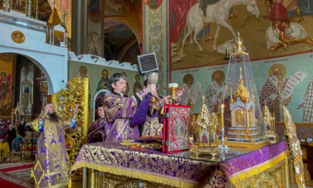 Божественная литургия в праздник 40-ка мучеников Севастийских в Архангело-Михайловском кафедральном соборе г.Черкассы