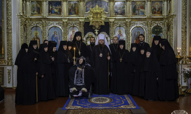 Митрополит Феодосій постриг у Велику схиму ігуменію на спокої Свято-Троїцького Мотронинського монастиря