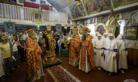 Митрополит Феодосій звершив Літургію на честь 70-річчя Преображенського храму в Дахнівці (Черкаси) (+ВІДЕО)