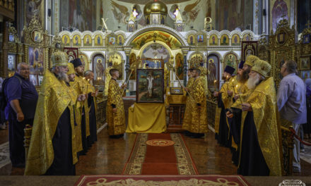 Всенощное бдение накануне праздника в честь св. мч. Даниила Млиевского в кафедральном соборе г.Черкассы