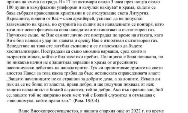 Ієрарх Болгарської Церкви підтримав митрополита Феодосія