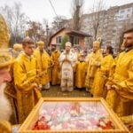 В Черкассах встретили мощи свт. Спиридона Тримифунтского в престольный день памяти святого (+ВИДЕО)